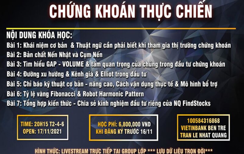 CHỨNG KHOÁN THỰC CHIẾN KHÓA 3