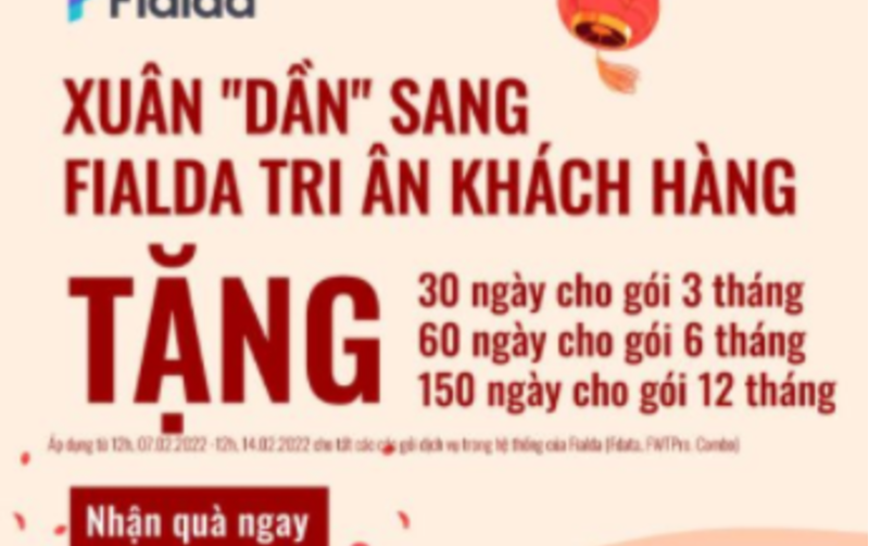 Mừng Xuân sang - Khuyến mãi rộn ràng cùng Fialda